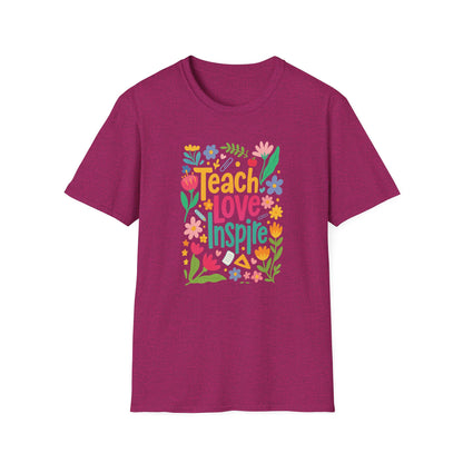 Teach Love Inspire Gildan Softstyle Tshirt