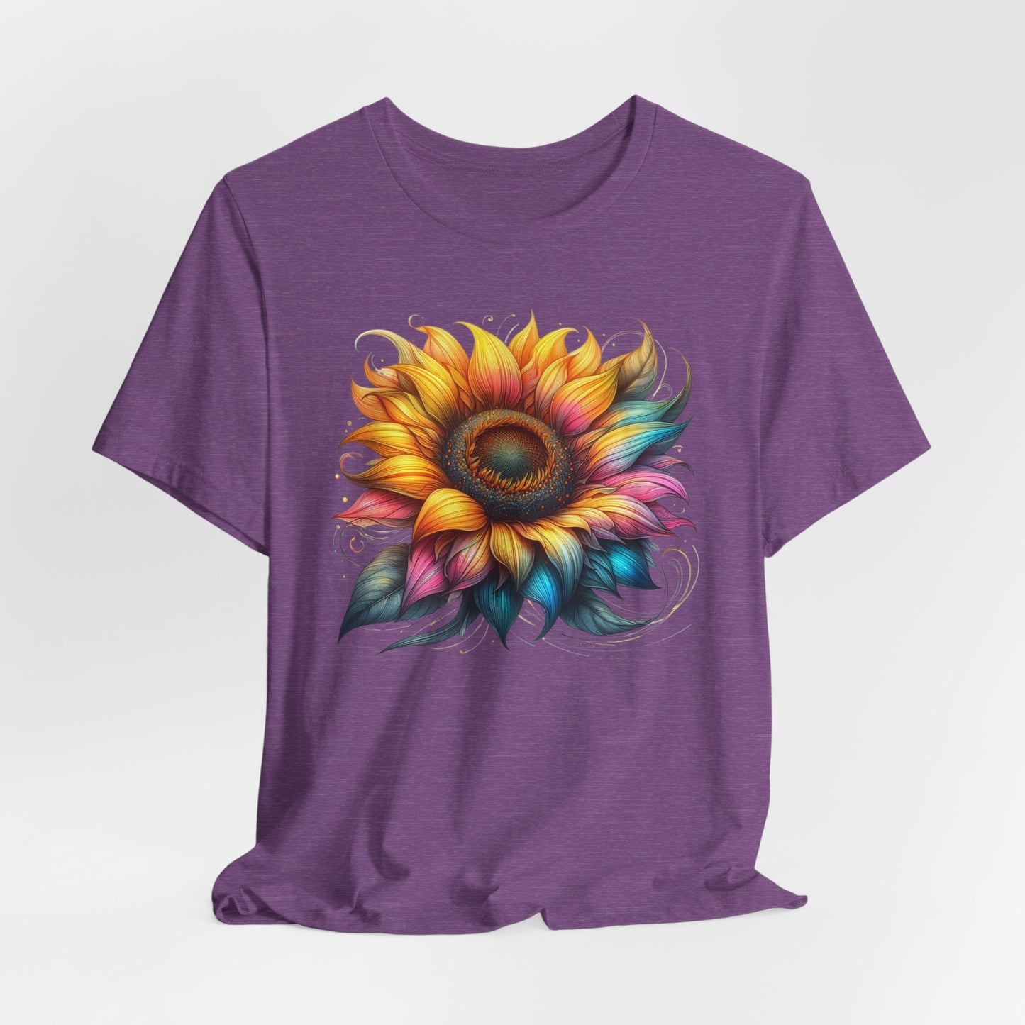 Vibrant Sunflower Tee, Casual T-Shirt