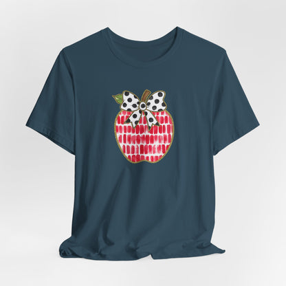 Apple Teacher Cute Bella Canvas Tshirt