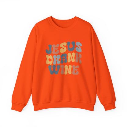 Jesus Drank Wine Gildan Crewneck Sweatshirt