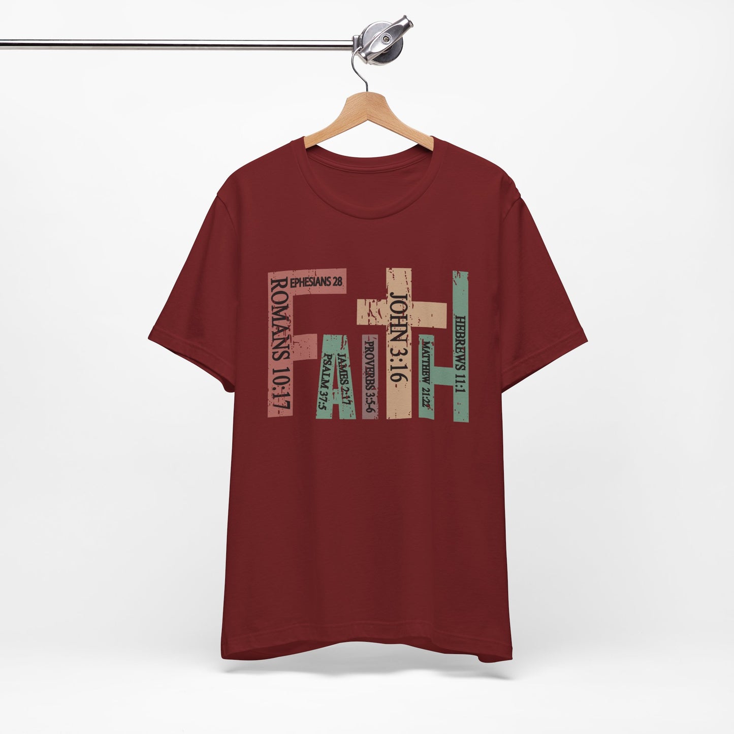 Faith Graphic Tee, Unisex T-Shirt, Inspirational Shirt, Casual Wear, Gift for Believers, Motivational Fashion