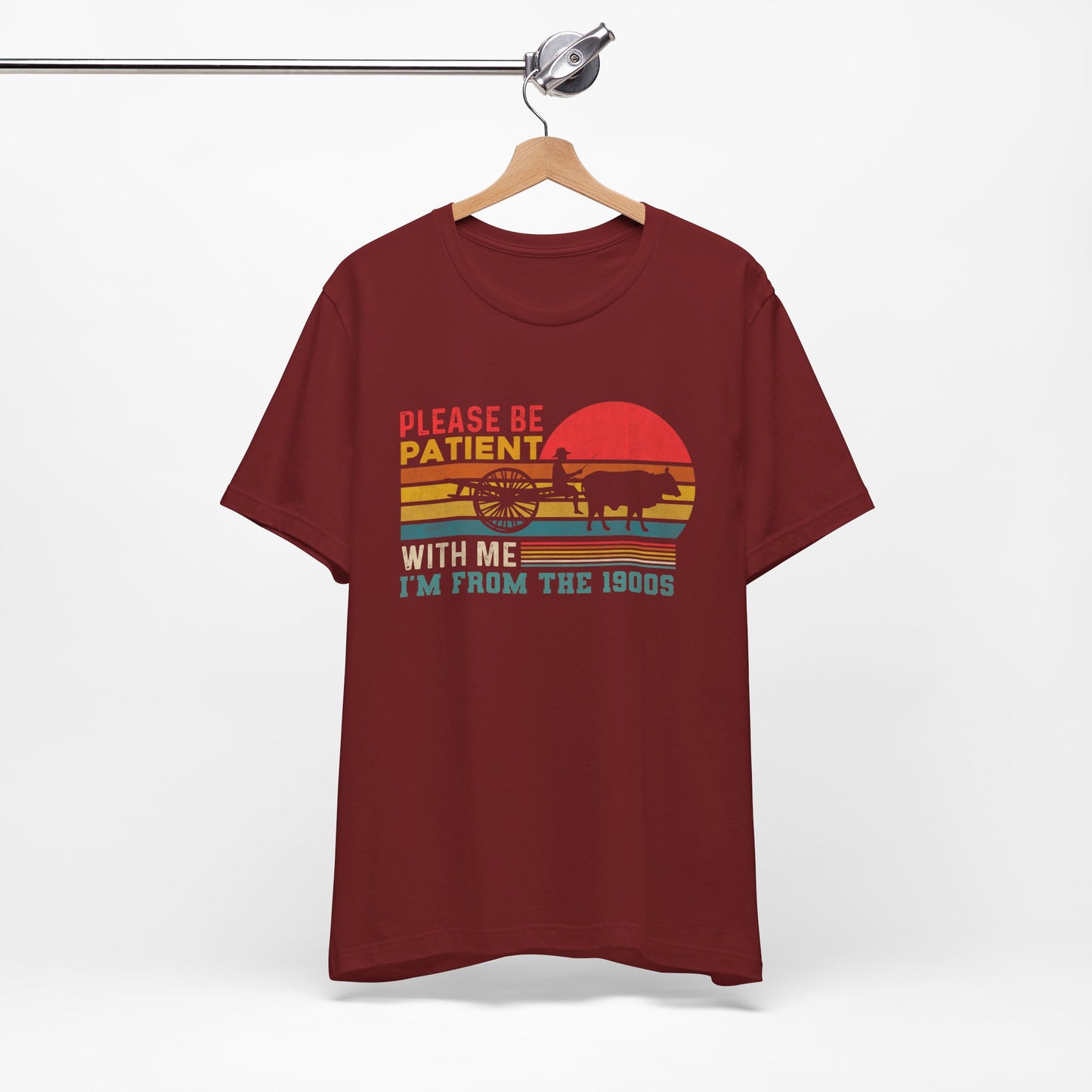 Vintage Humor Tee: Please Be Patient With Me I'm from the 1900s, Retro T-Shirt