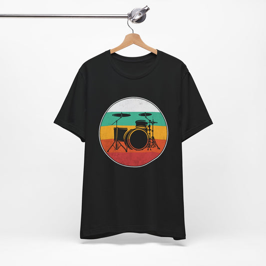 Rasta Drummer Tee - Unisex Jersey Short Sleeve Shirt, Music Lover Gift, Festival Wear, Reggae Vibe, Cool Band Tee, Birthday Gift