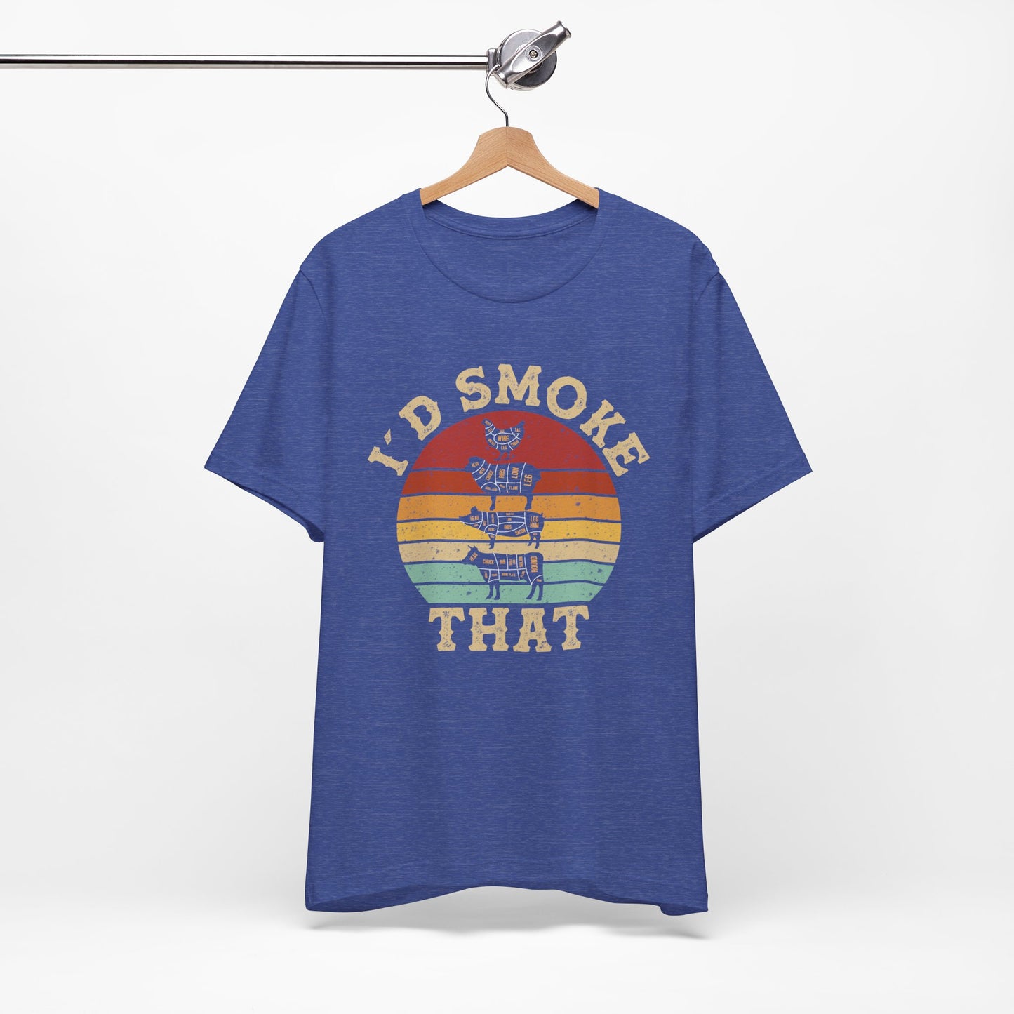 I’d Smoke That Unisex Short Sleeve Tee - Retro Vibe T-Shirt for Casual Wear