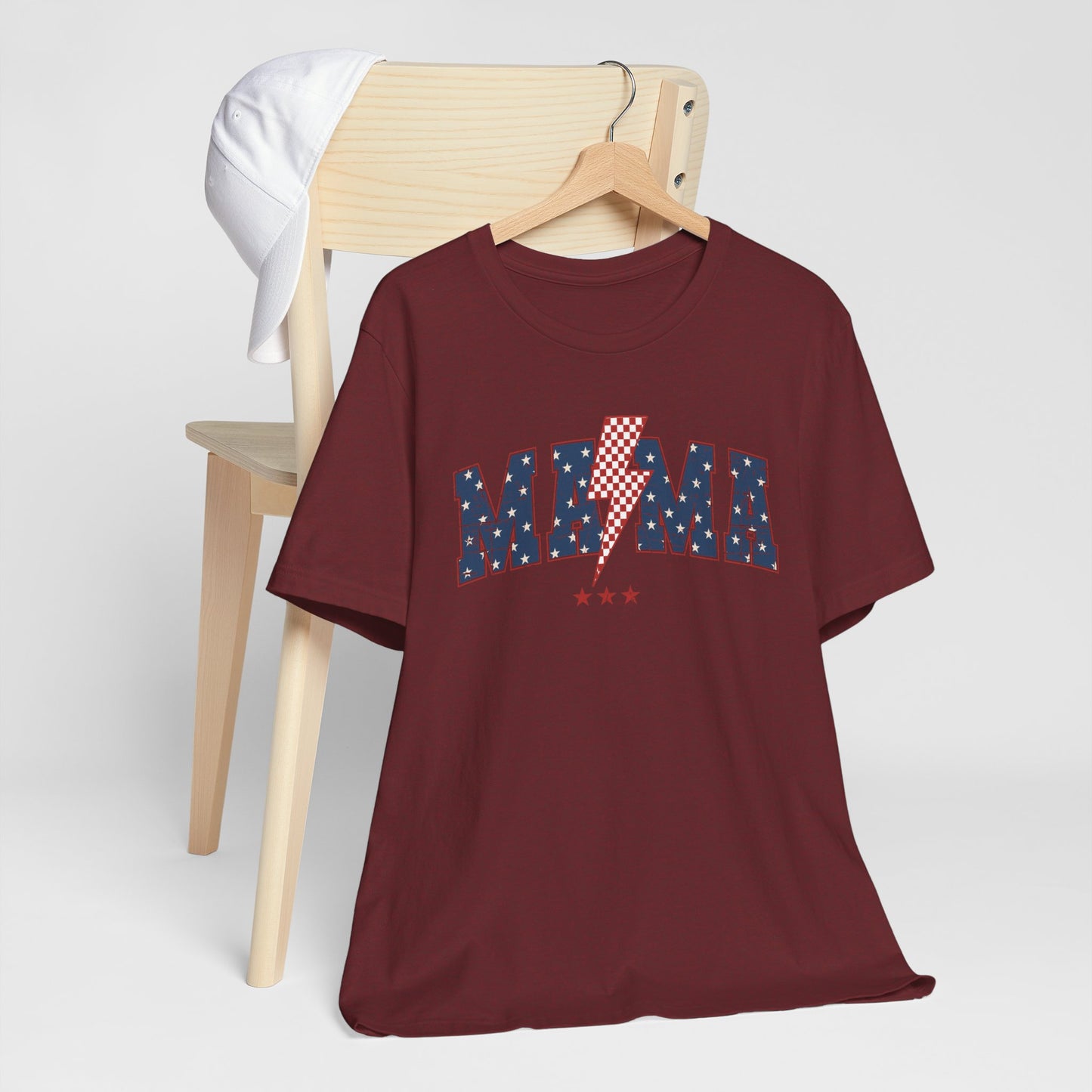 Patriotic Unisex Short Sleeve Tee - 'MAMA' Design