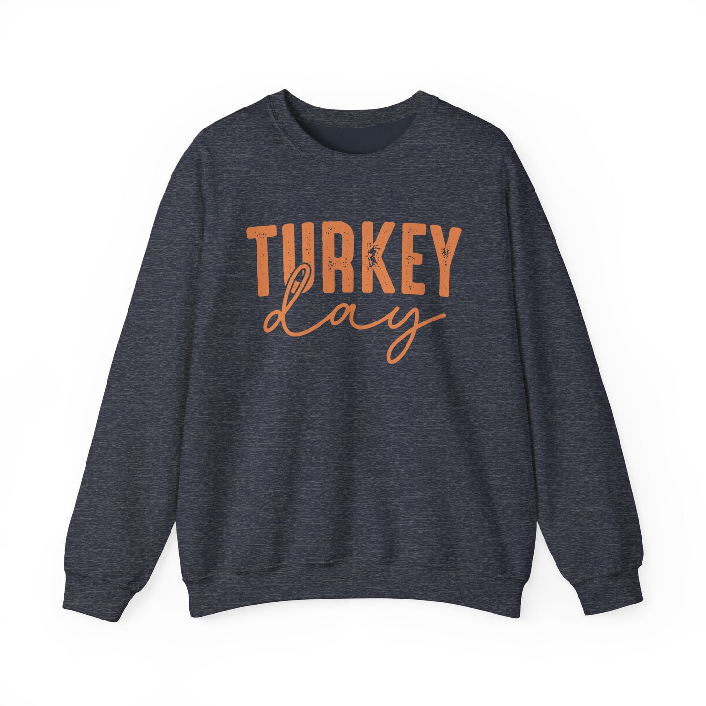 Turkey Day Thanksgiving Gildan Crewneck Sweatshirt