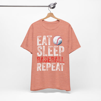 Eat Sleep Baseball Repeat Unisex Tee
