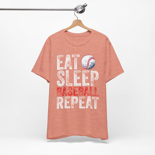 Eat Sleep Baseball Repeat Unisex Tee