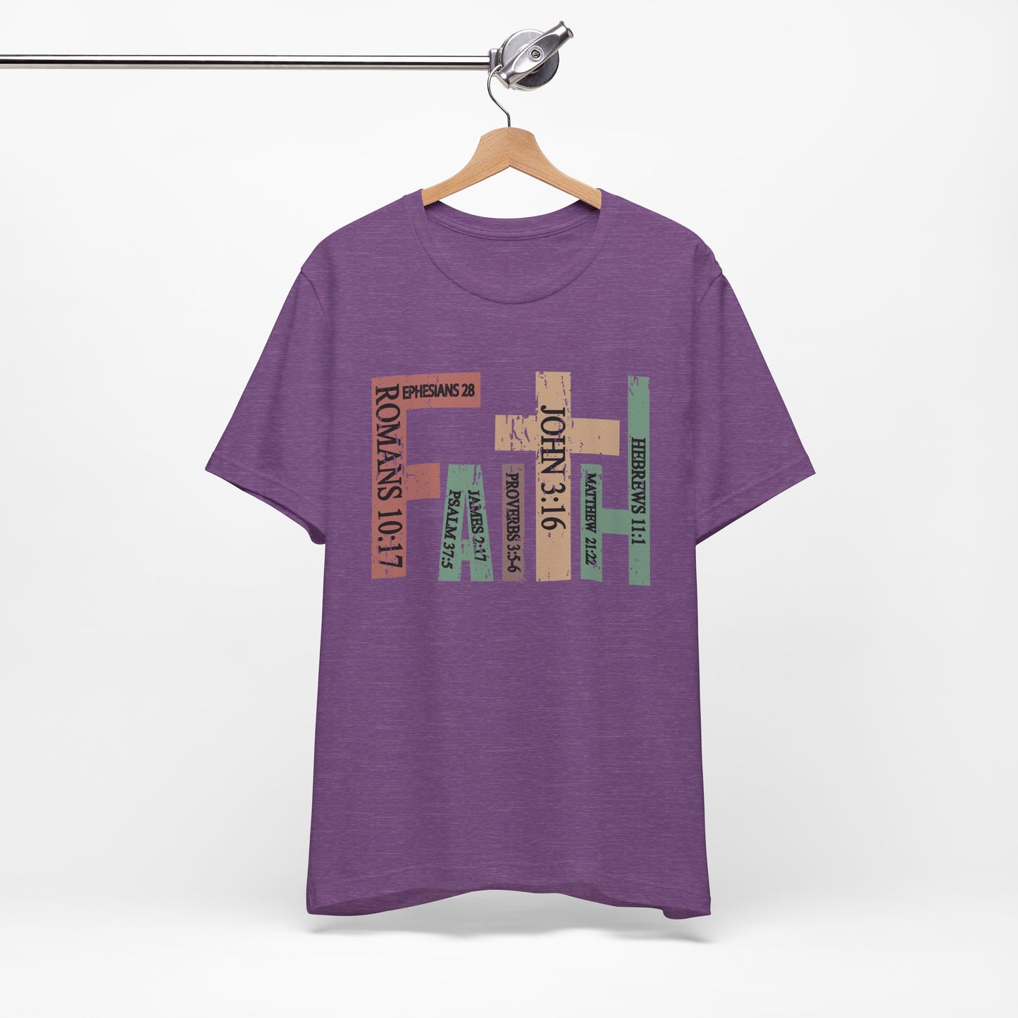 Faith Graphic Tee, Unisex T-Shirt, Inspirational Shirt, Casual Wear, Gift for Believers, Motivational Fashion