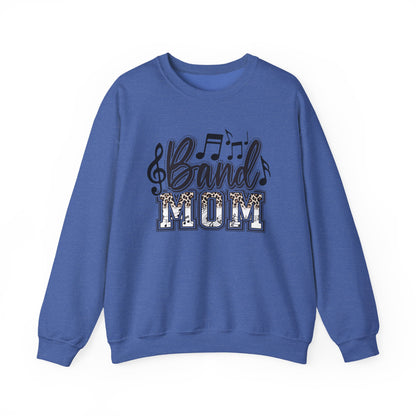 Band Mom Leopard Print Gildan Crewneck