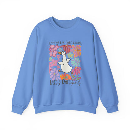 Goose Dilly Dallying Gildan Crewneck Sweatshirt