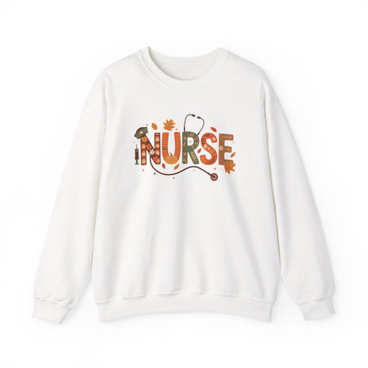 Thanksgiving Nurse Gildan Crewneck Sweatshirt