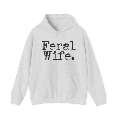 Feral Wife Hoodie - Unisex Heavy Blend™ Sweatshirt for Casual Style