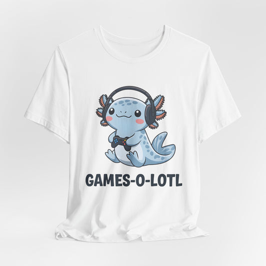 Cute Gamer Axolotl Tee, Gamer Shirt