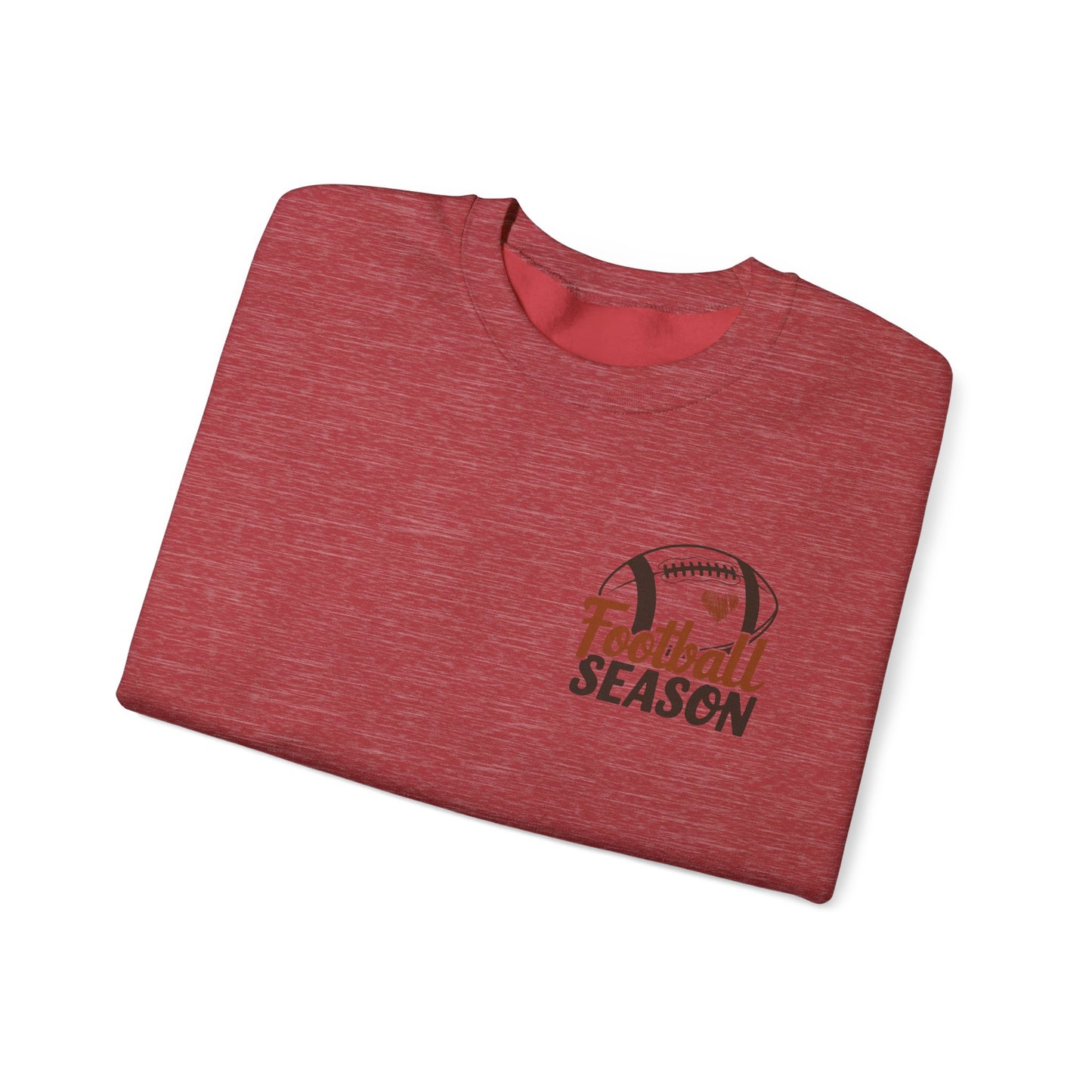 Football Season Sweatshirt, Front and Back Unisex Crewneck