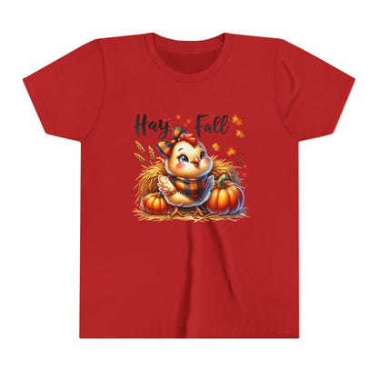 Hay Fall! Chick- Bella Canvas Youth tshirt