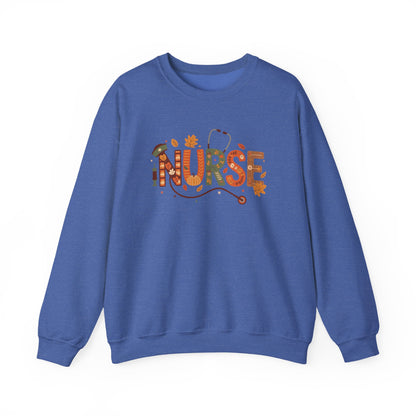 Thanksgiving Nurse Gildan Crewneck Sweatshirt