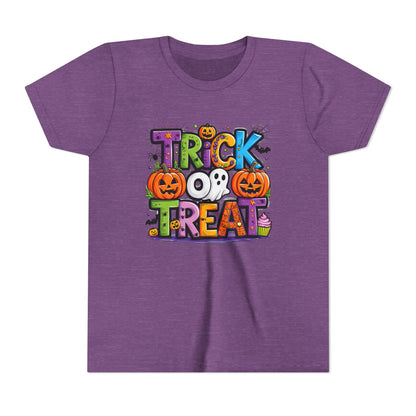 Halloween Youth Short Sleeve Tee, Trick or Treat