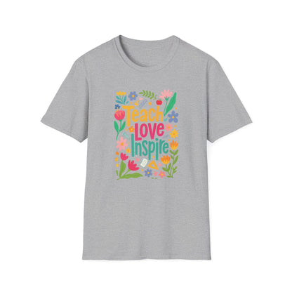 Teach Love Inspire Gildan Softstyle Tshirt