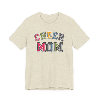 Cheer Mom Rainbow Varsity Bella Canvas Tshirt