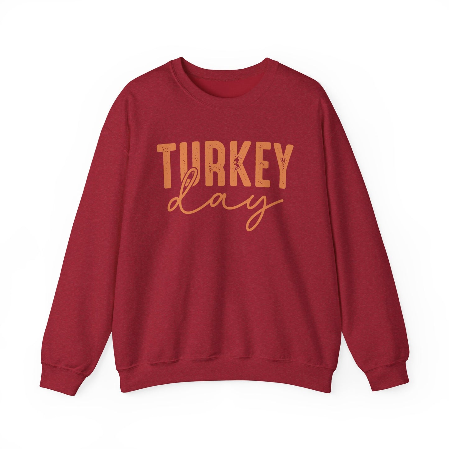 Turkey Day Thanksgiving Gildan Crewneck Sweatshirt
