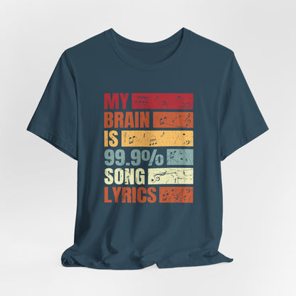 Song Lyrics Unisex Tee, Music Lover Shirt, Gift for Musicians, Funny T-Shirt, Song Lyric Apparel