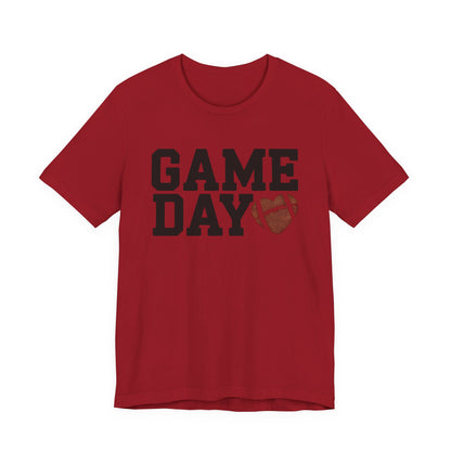 Game Day Football Heart Unisex Tee