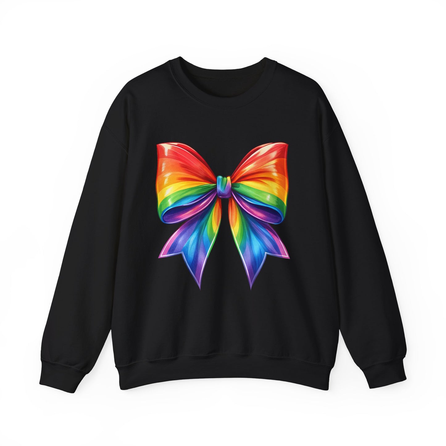 Pride Rainbow Bow Unisex Crewneck Sweatshirt