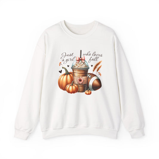 Coffee Pumpkin Football Gildan Crewneck Sweatshirt