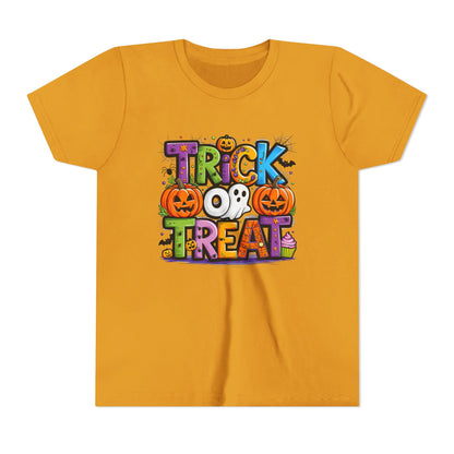 Halloween Youth Short Sleeve Tee, Trick or Treat