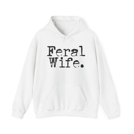 Feral Wife Hoodie - Unisex Heavy Blend™ Sweatshirt for Casual Style