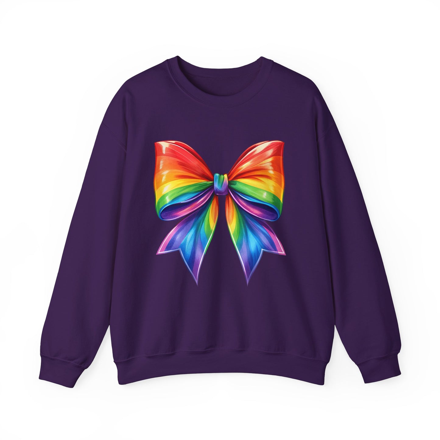 Pride Rainbow Bow Unisex Crewneck Sweatshirt