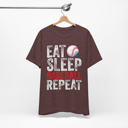 Eat Sleep Baseball Repeat Unisex Tee