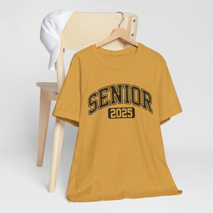 Senior 2025 Unisex Jersey Tee, Graduation Shirt, Class of 2025 Apparel, Senior Year T-Shirt, Back to School Top