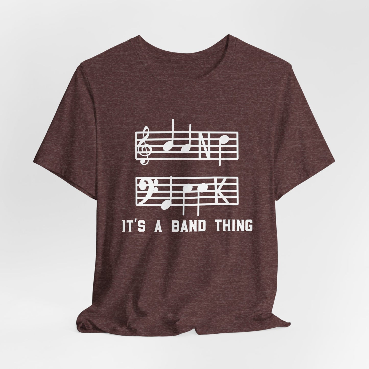 Band Geek White Graphic Bella Canvas Tee shirt