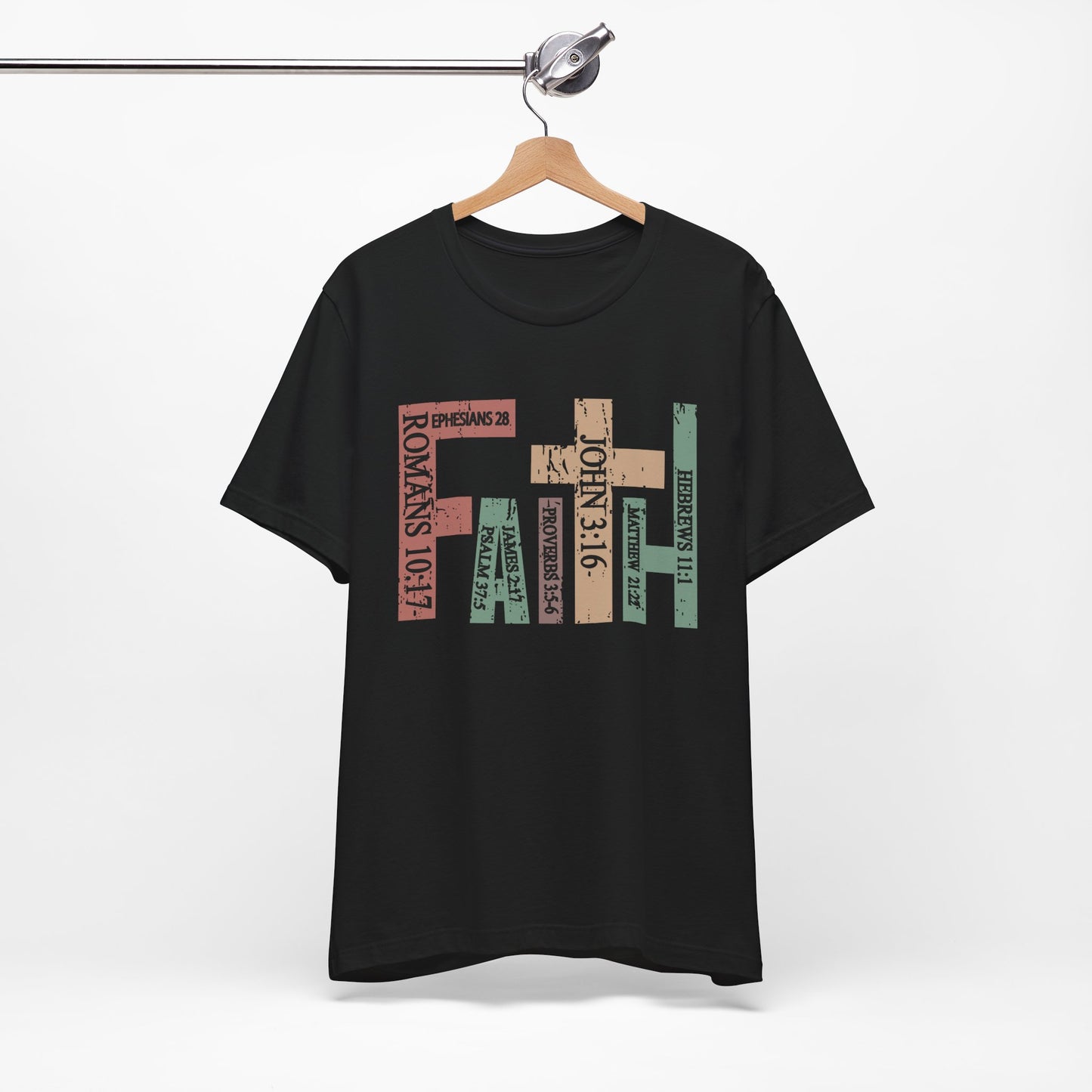 Faith Graphic Tee, Unisex T-Shirt, Inspirational Shirt, Casual Wear, Gift for Believers, Motivational Fashion