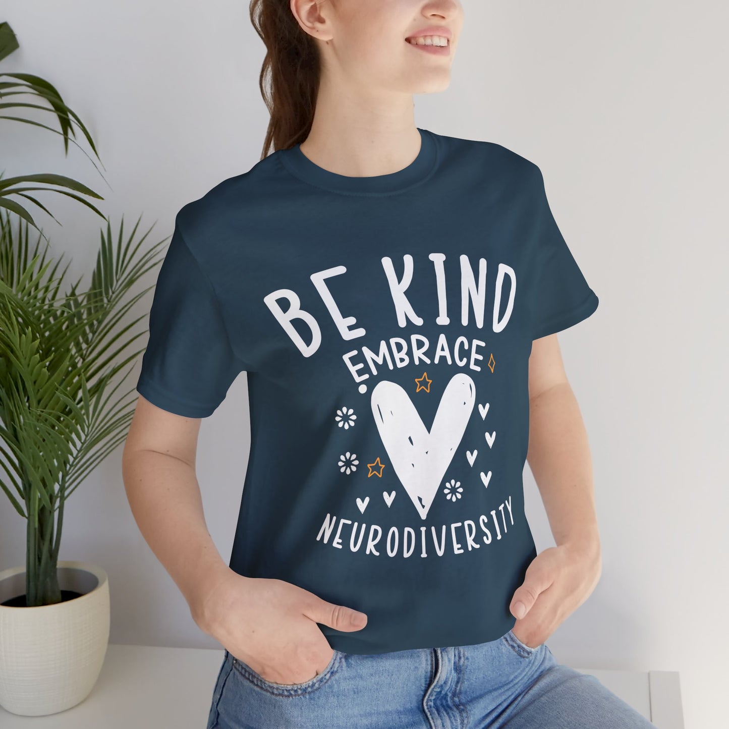 Be Kind Neurodiversity Tee - Unisex Short Sleeve Shirt