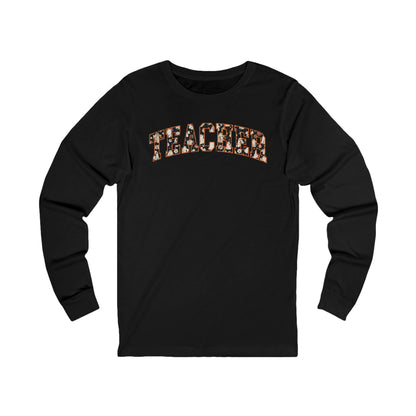 Teacher Halloween Ghost Bella canvas long sleeve shirt