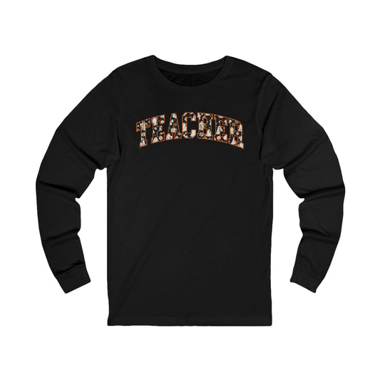 Teacher Halloween Ghost Bella canvas long sleeve shirt