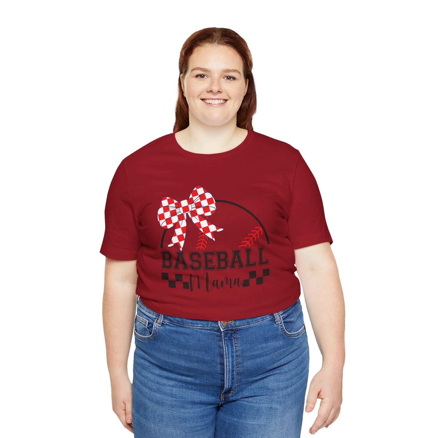Baseball Mama Tee - Cute Unisex Jersey Short Sleeve T-Shirt for Sports Moms, Perfect for Game Day, Mother's Day Gifts, Casual Wear