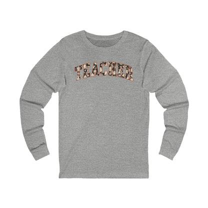 Teacher Halloween Ghost Bella canvas long sleeve shirt