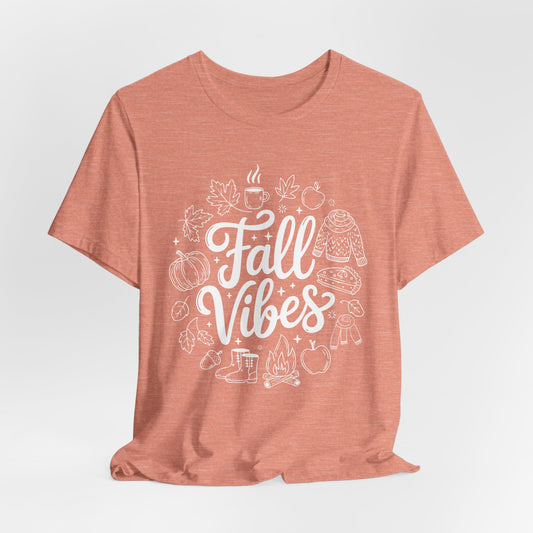 Fall Vibes Unisex Tee - Cozy Autumn T-shirt