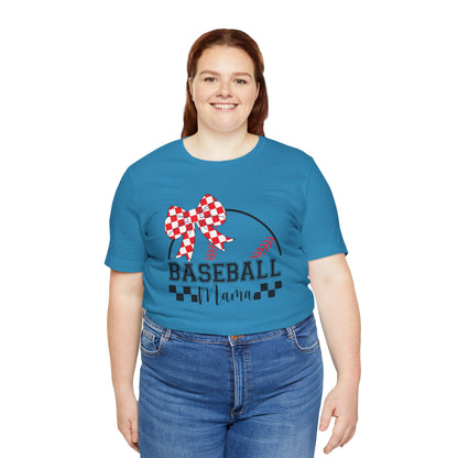 Baseball Mama Tee - Cute Unisex Jersey Short Sleeve T-Shirt for Sports Moms, Perfect for Game Day, Mother's Day Gifts, Casual Wear