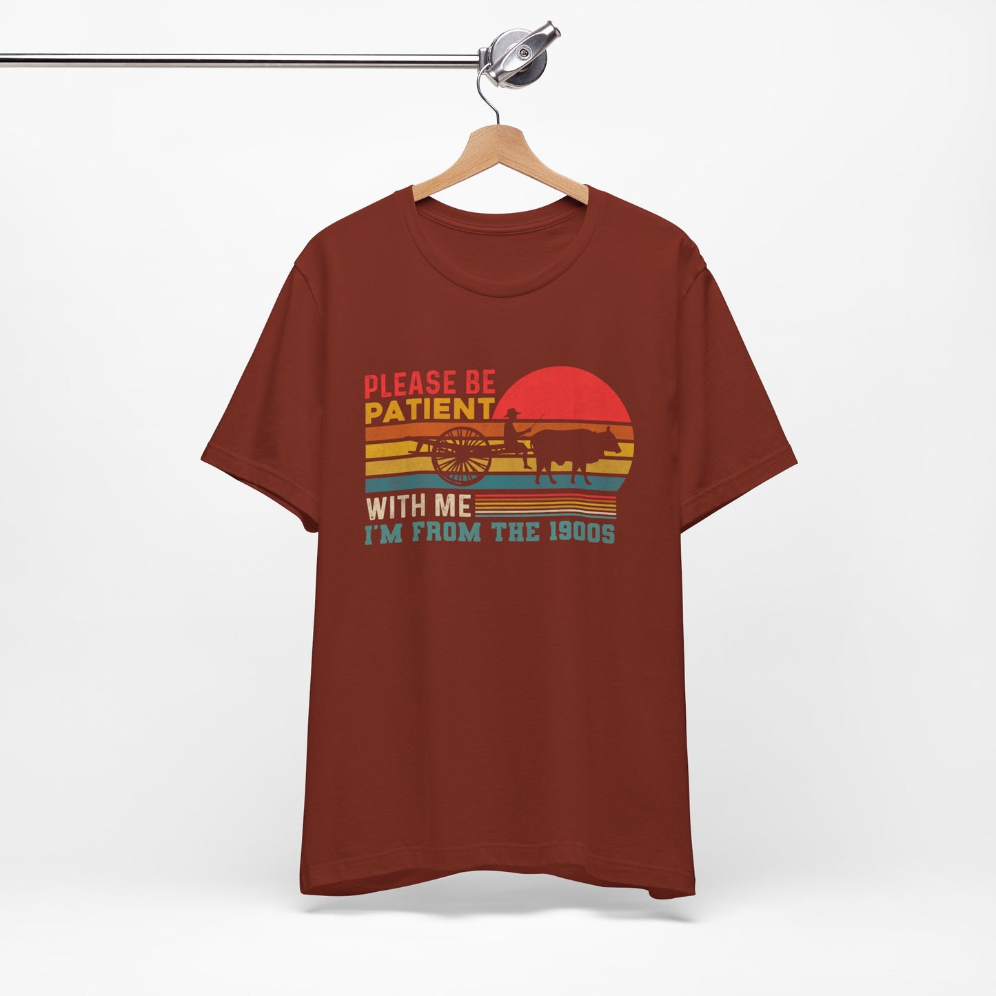 Vintage Humor Tee: Please Be Patient With Me I'm from the 1900s, Retro T-Shirt