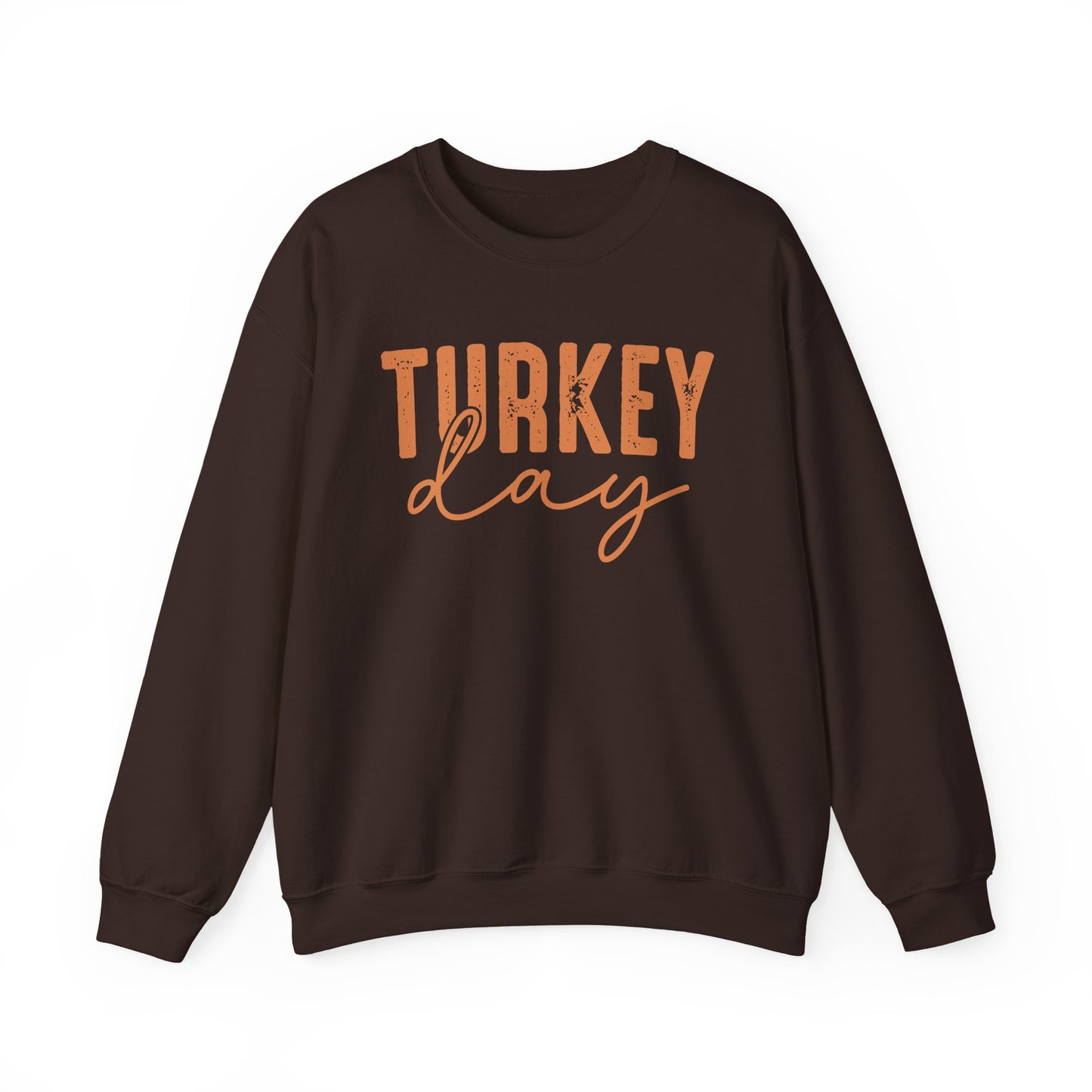 Turkey Day Thanksgiving Gildan Crewneck Sweatshirt