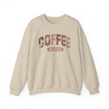 Coffee Weather Gildan Crewneck Sweatshirt