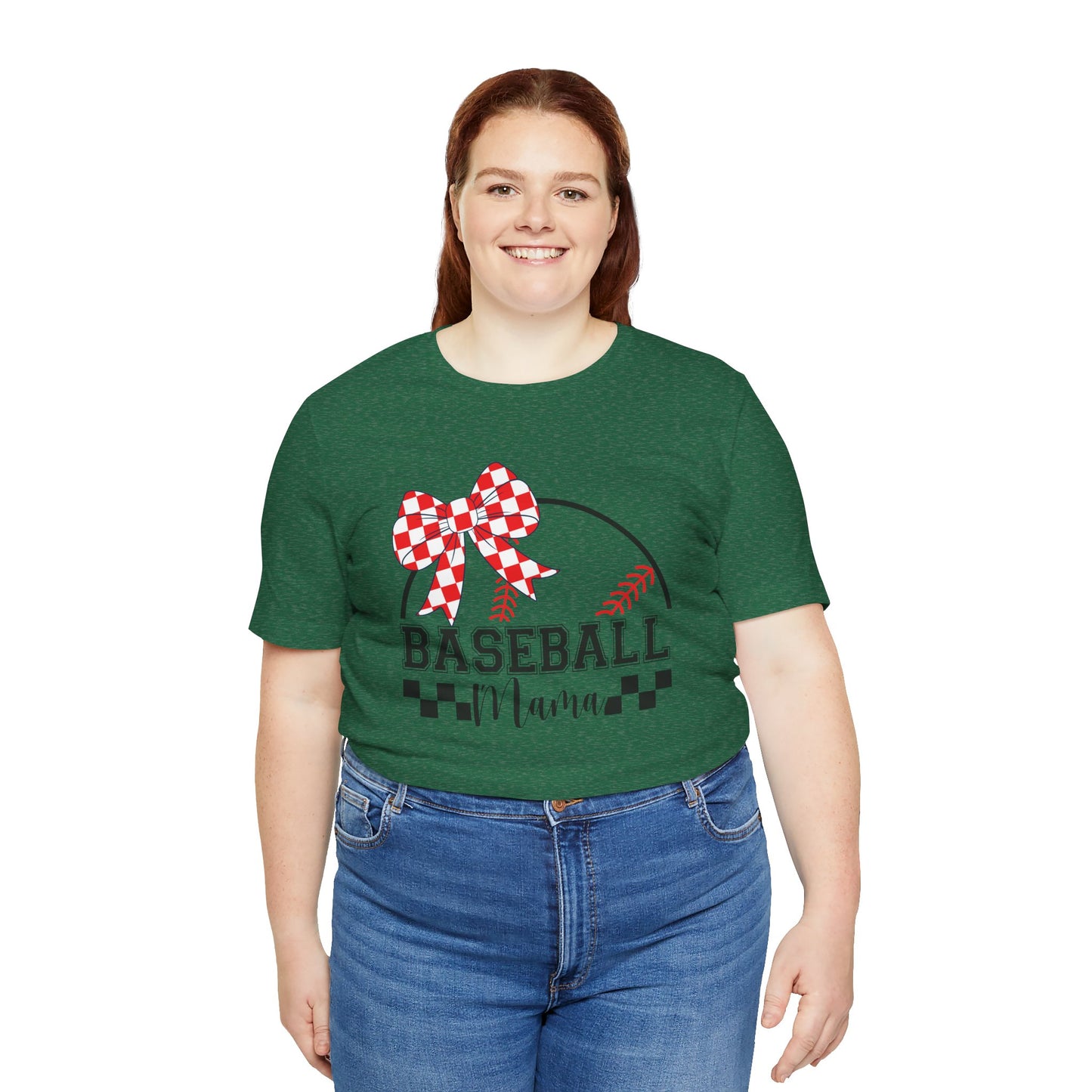 Baseball Mama Tee - Cute Unisex Jersey Short Sleeve T-Shirt for Sports Moms, Perfect for Game Day, Mother's Day Gifts, Casual Wear