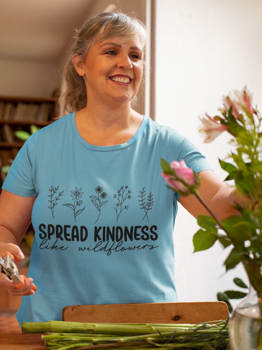 Spread Kindness Wildflower Tee - Unisex Jersey Short Sleeve Shirt