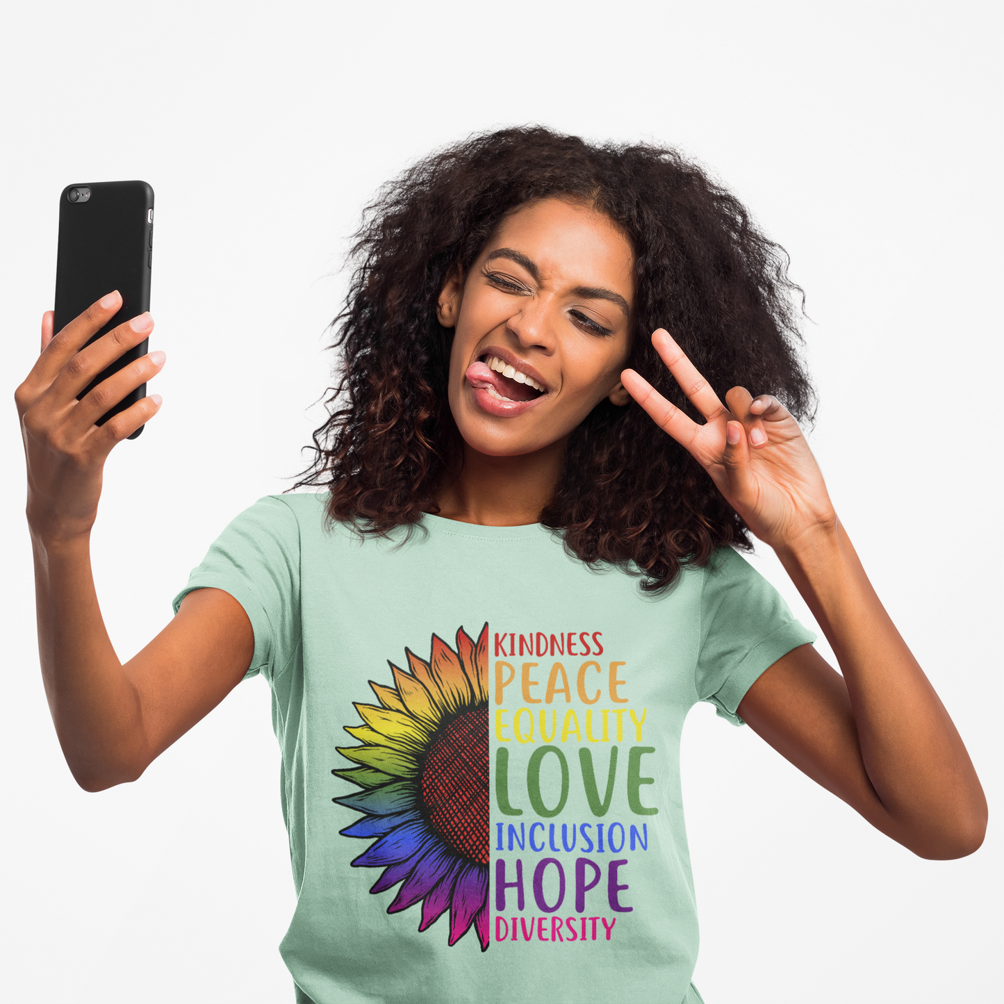 Flower Equality Graphic Tee | Kindness, Love, Diversity