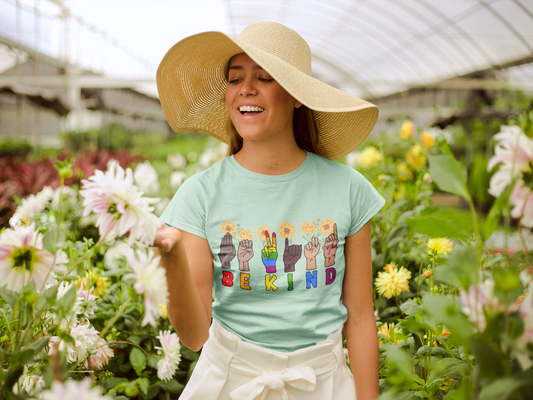 Be Kind Sign Language Diversity Unisex Jersey Tee